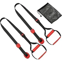 ehsyxslx Training All-in-One Suspension Trainer Exercise Equipment Bundle,Bodyweight Fitness Resistance Trainer Kit with Pro Straps for Door Pull up Bar, Anchor Point for Complete Body Workouts V1-picture-30