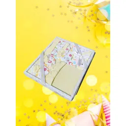 EIO Infants Set Of 6 Printed Pure Cotton Baby Apparel Gift Set-picture-55