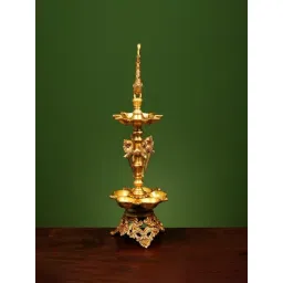 Ekaa Handicrafts Gold Brass Annam Diya Lamp-picture-34