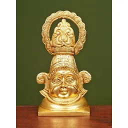 Ekaa Handicrafts Gold Brass Khatu Shyam Ji Statue-picture-29