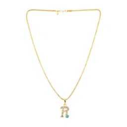 Ekaant Unisex Stainless Steel Artificial Stones Studded Quirky Pendant With Chain-picture-15