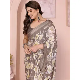 Ekasya Floral Printed Satin Saree-picture-24