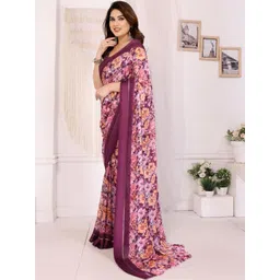 Ekasya Floral Satin Designer Saree image 5
