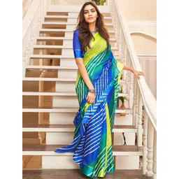 Ekasya Woven Design Georgette Leheriya Saree-picture-37