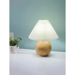 Ekhasa Beige Textured Ceramic Quirky Frusturical Shaped Table Lamp-picture-17
