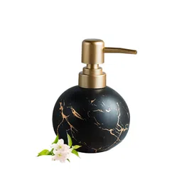 Ekhasa Black & Gold Toned Abstract Printed Ceramic Soap Dispenser 300 ml-picture-28