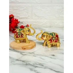 Ekhasa Meenakari Elephant Idol Showpiece-picture-14