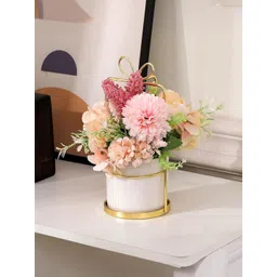 Ekhasa Pink 1 Pieces Dahlia Artificial Flower With Pot-picture-15