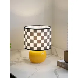 Ekhasa White Printed Glass Cylindrical Shaped Table Lamp-picture-27