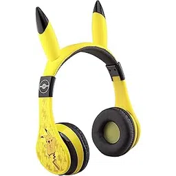 eKids Pokemon Kids Bluetooth Headphones, Wireless with Microphone, Includes Aux Cord, Volume Reduced, Foldable, Yellow-picture-27