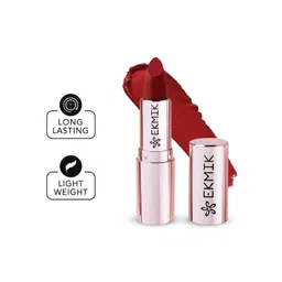 Ekmik Comfy Lips Creme Matte Lipstick With Vitamin E- 4 g Scarlet Maroon image 5