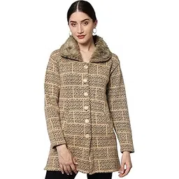 ekools Women Wool blend Banded Collar Sweater-picture-20