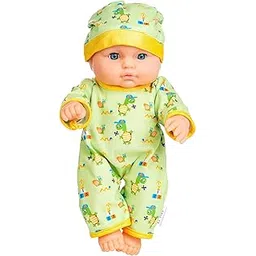 EL FIGO Cute Little Boy in Printed Soft Dress Rubber Doll for Kids (Rotatable Legs Arms with Removable Clothes Set 30 cm)-picture-14