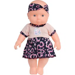 el figo Soft Real Looking Doll Toy For kids Exclusive Dress with Head Band 28 c.m-picture-17