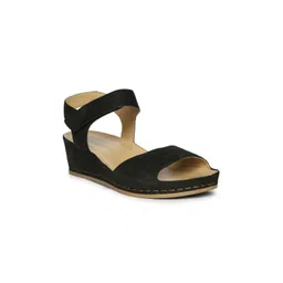El Naturalista Leather Open Toe Wedge Sandals-picture-37