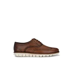 El Paso Brown Brogue Shoes-picture-13