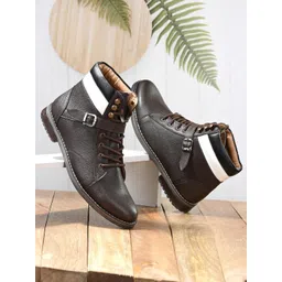 El Paso Men Brown Patterned Regular Boots-picture-28