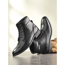 El Paso Men Mid Top Formal Regular Boots-picture-36