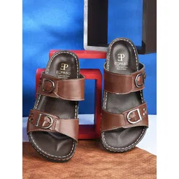 El Paso Men Open Toe Comfort Sandals Buckle Detail-picture-14