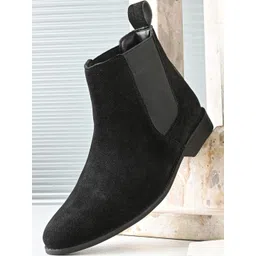El Paso Men Round Toe Chelsea Boots-picture-27
