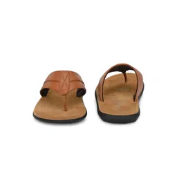 El Paso Men Tan Brown Solid Comfort Sandals image 4