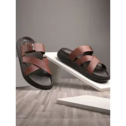 El Paso Men Tan Synthetic Slip-On Comfort Sandals-picture-41