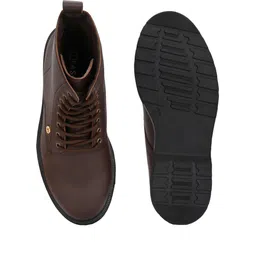 El Paso Women Brown Faux Leather Casual Lace Up Boots Boots For Women image 5