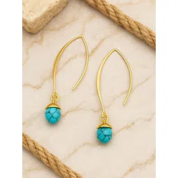 EL REGALO Artificial Beads Oval Shaped Drop Earrings-picture-28