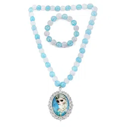 EL REGALO Girls Blue  White Elsa Beaded Jewellery Set image 1