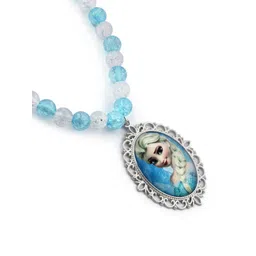 EL REGALO Girls Blue  White Elsa Beaded Jewellery Set image 3