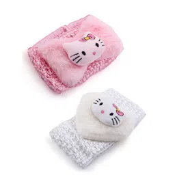 EL REGALO Girls Grey & Pink Set of 2 Embellished Hairband-picture-33