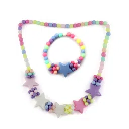 EL REGALO Girls Multi-Coloured Beaded Star Charm Jewellery Set-picture-40