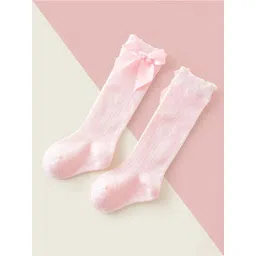 EL REGALO Girls Pink Solid Calf-Length Socks-picture-34