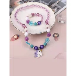 EL REGALO Girls Purple  Blue Jewellery Set-picture-22