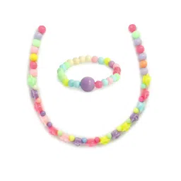 EL REGALO Girls Red & Purple Beaded Jewellery Set-picture-11