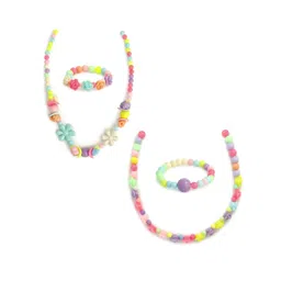 EL REGALO Girls Set Of 2 Yellow & Purple Jewellery Set-picture-11