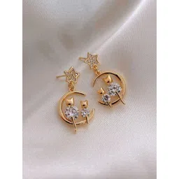 EL REGALO Gold-Plated Star Shaped Drop Earrings-picture-31