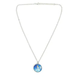 EL REGALO Kids Girls Silver-Toned  Blue Cinderella Necklace-picture-35