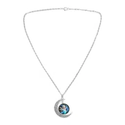 EL REGALO Kids Girls Silver-Toned Blue Frozen Elsa Necklace-picture-34