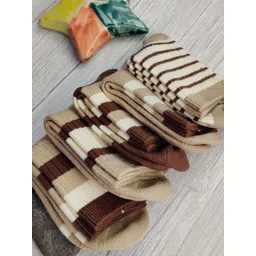 EL REGALO Kids Pack Of 5 Patterned Calf Length Socks-picture-23