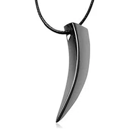 el regalo Men's Stainless Steel Black Wolf Tooth Spike Bruce Lee Style Pendant Necklace | Men Jewelry | Men Pendant Necklace-picture-25