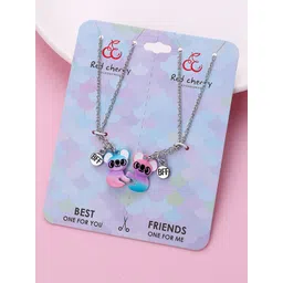 EL REGALO Set Of 2 Abstract Bear Design Pendant With Chain-picture-34