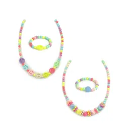 EL REGALO Set Of 2 Yellow Jewellery Beaded Set image 1