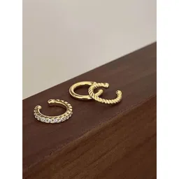 EL REGALO Set Of 3 Circular Shaped Ear Cuff-picture-10