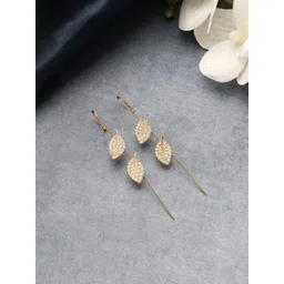 EL REGALO Stone Studded Contemporary Drop Earrings-picture-15