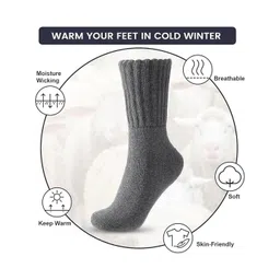 EL REGALO Unisex Pack of 3 Calf Length Socks-picture-19