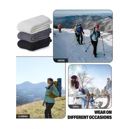 EL REGALO Unisex Pack of 3 Calf Length Socks-picture-18