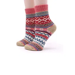 EL REGALO Unisex Patterned Breathable Above Ankle Length Socks-picture-32