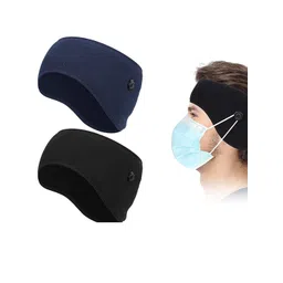 EL REGALO Women Pack of 2 Ear Warmers With Buttons-picture-21