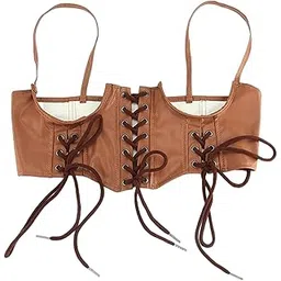 elbme Women Waist Belt Underbust Corset PU Leather Punk Cummerbund Ladies Cincher Clothing, Shoes & Accessories | Womens Accessories | Belts image 1